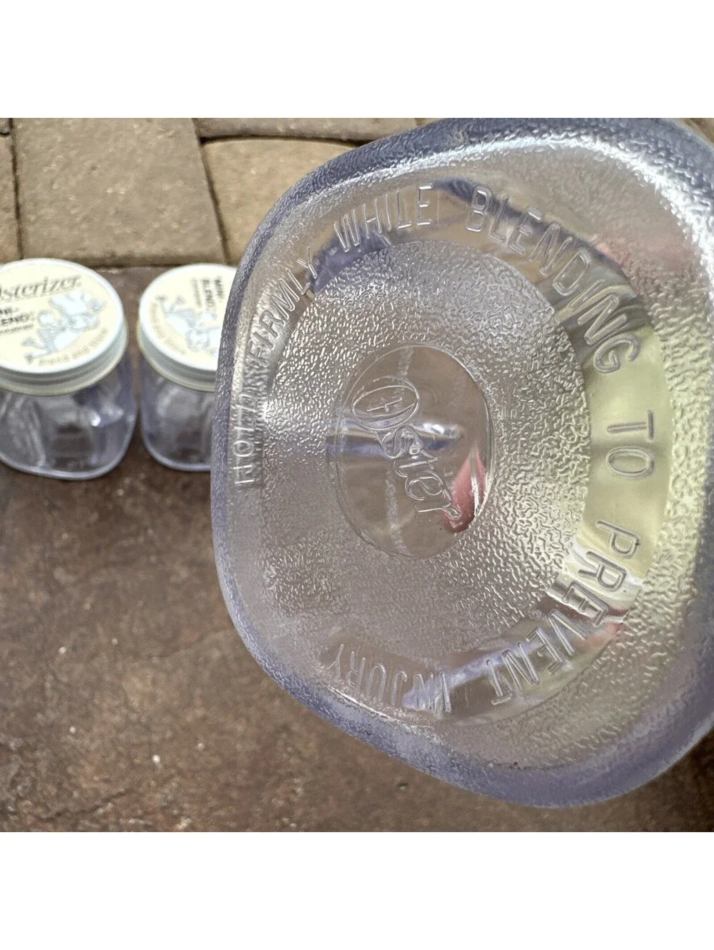 Vintage Osterizer Mini Blend and Store Containers 8 Ounces LOT OF 3